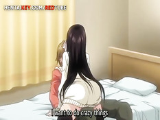 Парнишка сначала оттрахал хентай блондинку, а потом и брюнетку