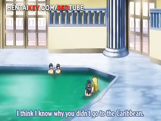 Развратные хентай девчонки отсасывают парням члены и дрочат сиськами