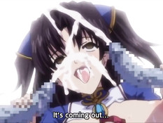 Парни не могут сдерживаться и кончают на горячих хентай подруг