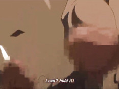 Парни не могут сдерживаться и кончают на горячих хентай подруг