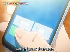 Грудастая хентай подружка раздевается и садится на парня сверху