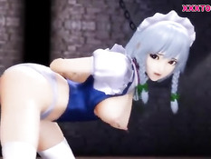 Монстры выпороли аниме красотку по жопе и отымели во все дырки