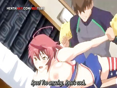 Две развратные хентай сёстры зашли в спальню и соблазнили парня