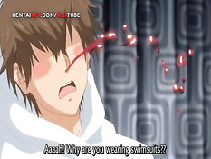 Две развратные хентай сёстры зашли в спальню и соблазнили парня