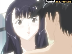 Неудовлетворённая хентай жена привела домой парня и соблазнила