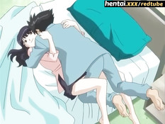 Неудовлетворённая хентай жена привела домой парня и соблазнила