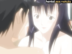 Неудовлетворённая хентай жена привела домой парня и соблазнила