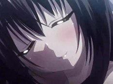 Снял лифчик с грудастой хентай подруги и заставил дрочить сиськами