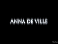 Господин отшлёпал связанную шлюху с тату и кляпом Anna De Ville