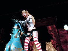 Лесбийские сцены с персонажами Shimakaze и Genie