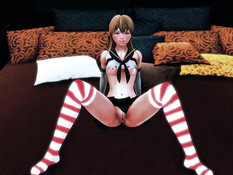 Лесбийские сцены с персонажами Shimakaze и Genie