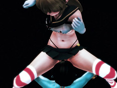 Лесбийские сцены с персонажами Shimakaze и Genie