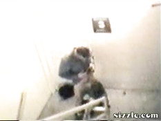 Boss fucks his secretary in the stairway