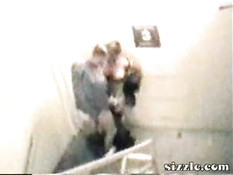Boss fucks his secretary in the stairway