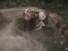 Playing in the jacuzzi