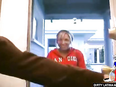 Latina maid gets more than she came for