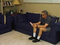 Busty blonde dicked black