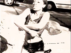 White bitch gets fucked by two black whores