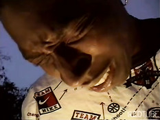 Black woman gets two dongs