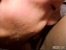 Black pussy fucked and big tits cummed