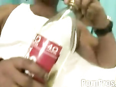 Reena Sky on giant rubberdong