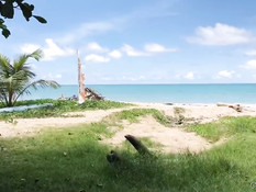 Красивая русская девушка ебётся со своим парнем на тропическом пляже