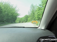 Небритый водитель в лесу отодрал чешскую женщину в волосатую письку