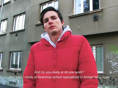 Гей пикапер снял на улице чешского паренька и отпердолил его в очко