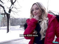 Чешский пикапер снял кудрявую французскую блондинку и отымел в киску