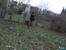 Пикапер отодрал сиськастую словацкую студентку на улице и в квартире