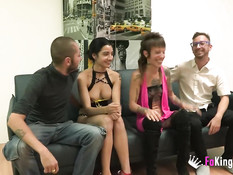 Две горячие испанские пары свингеров трахаются и меняются партнёрами