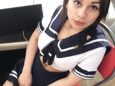 Грудастая русская студентка с косой оттрахана преподавателем на столе