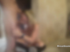 Возмущённый парень отодрал голую русскую блондинку с большой грудью