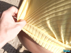 Снял на пляже сисястую латинку с большой жопой и отодрал у бассейна