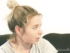 Похотливый босс отымел сисястую блондинку и залил спермой её письку