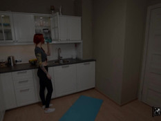 Рыжая русская девка с тату и пирсингом отпердолена в смазанный анус