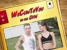 Страстная свинг оргия двух красивых молодых пар в тренажёрном зале