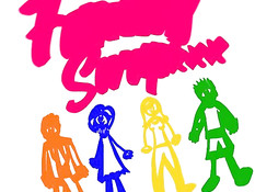 Две грудастые тёлки ебутся с двумя парнями и получают сперму в киски