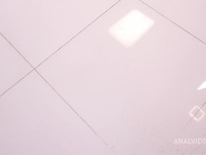 Сисястая русская девчонка в сетчатом боди отпердолена в рабочий анус