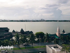 Дал отсосать член молодой шатенке и оттрахал её в письку на балконе