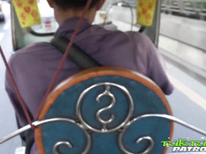 Секс турист отодрал в отеле молодую татуированную грудастую азиатку