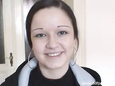 Nice teen with really lovely tits