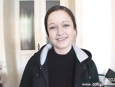 Nice teen with really lovely tits