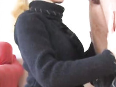 Cute blonde is sex expert