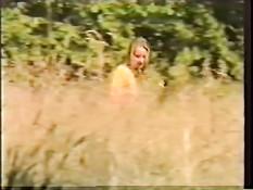 German blond girl doing it the first time