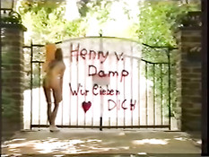 German blond girl doing it the first time