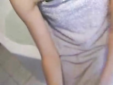 German teens enjoy bathroom fuck