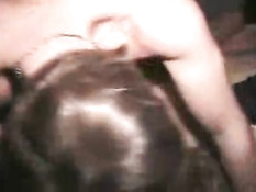 Drunk girl at a party