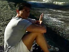 Double blowjob on the tennis court